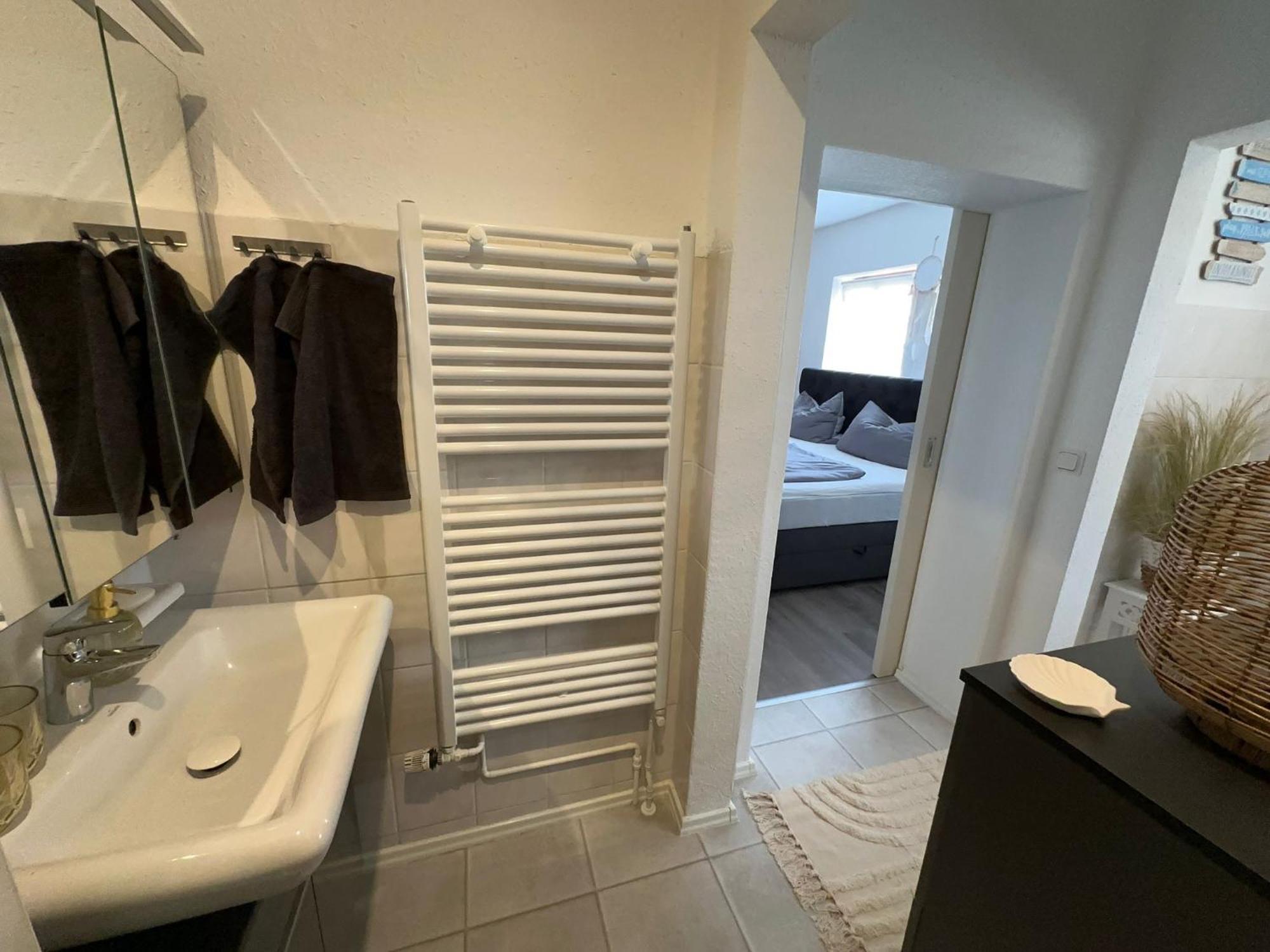 רוסטוק Ferienwohnung Am Strom מראה חיצוני תמונה